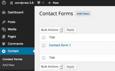 Plugin de WordPress per formularis: Contact Form 7